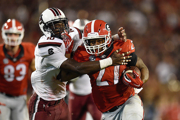 NCAA Football: South Carolina at Georgia